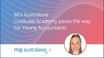 Caterina presents MGI Australasia Graduate Academy.